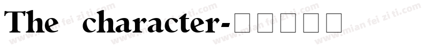 The character字体转换